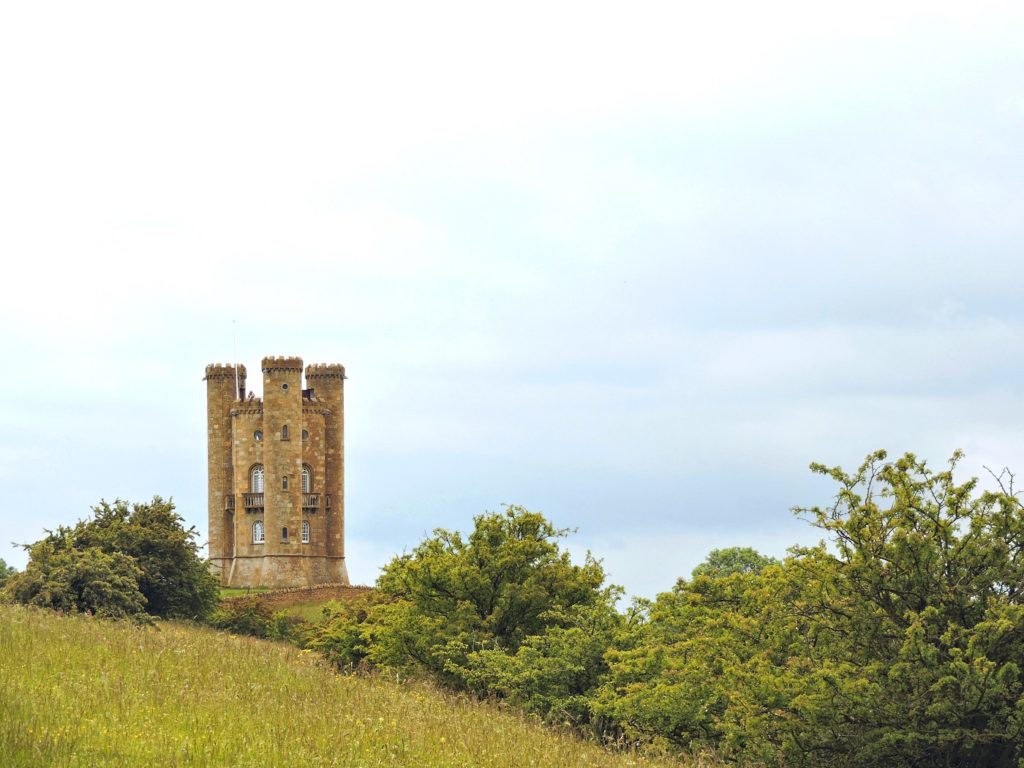 Broadway tower on hilltop