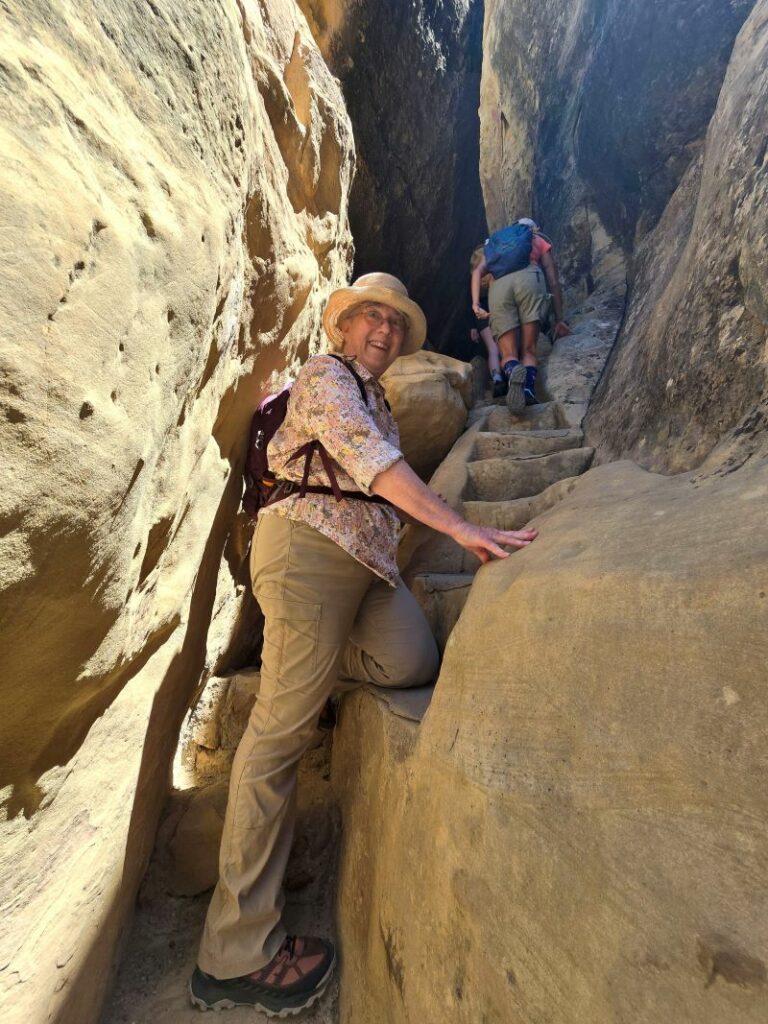 stone steps out of cliff palace