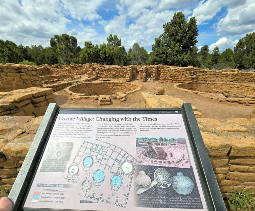 coyote village with five Kivas